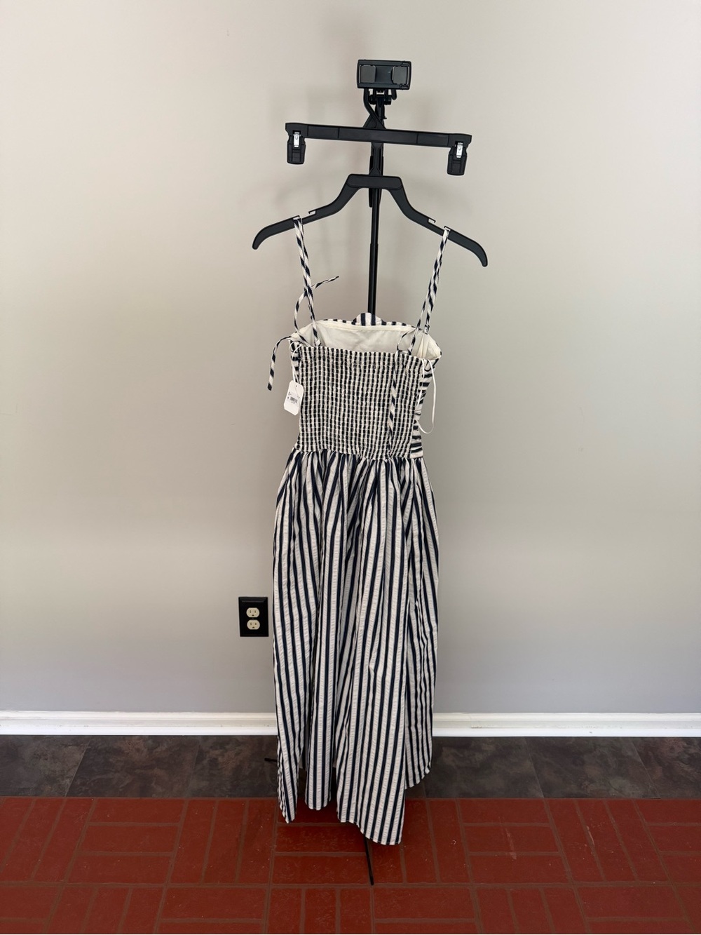 Altar'd State Navy and White Striped Maxi Dress - Picture 8 of 8